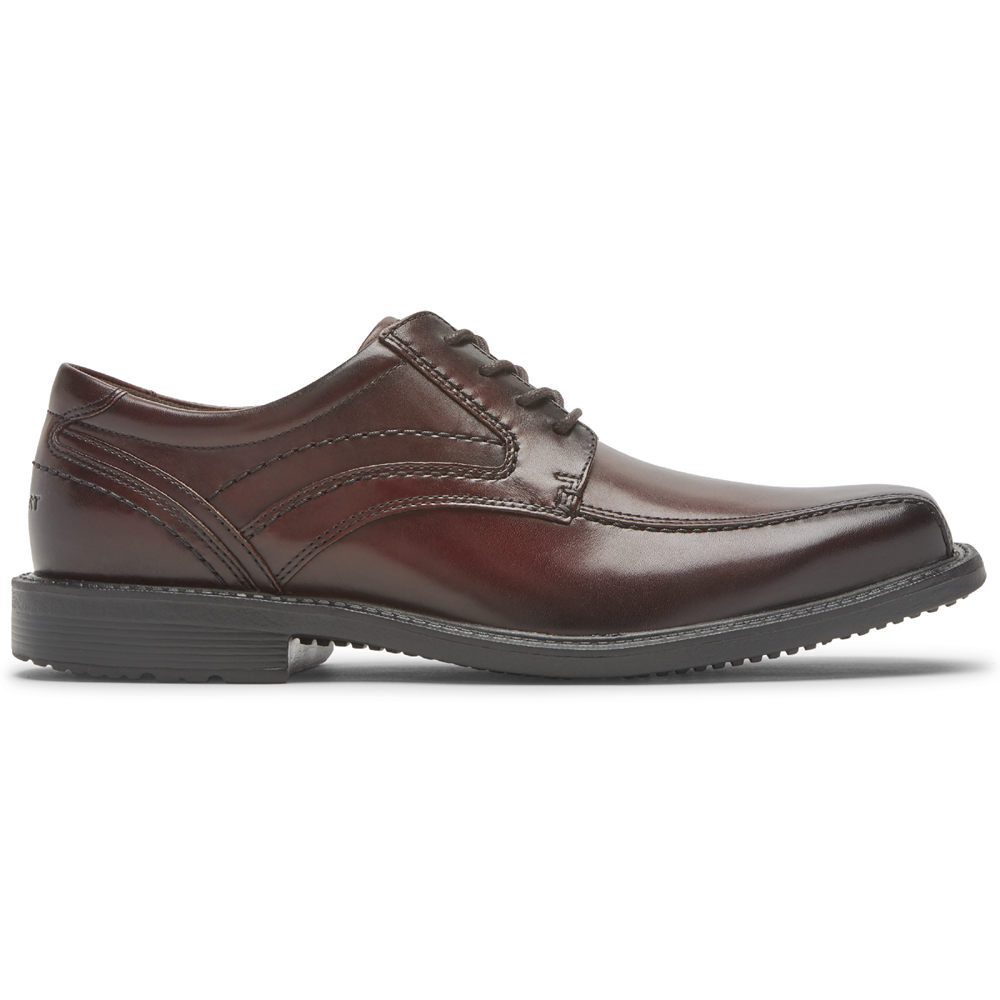 Oxfords Rockport Homem Marrom Escuro - Style Leader 2 Bike Toe - 15368QFPW